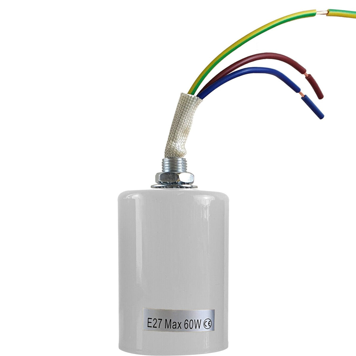 E27 Edison Screw Socket Light Bulb Holder Fitting - 6 Colour Options