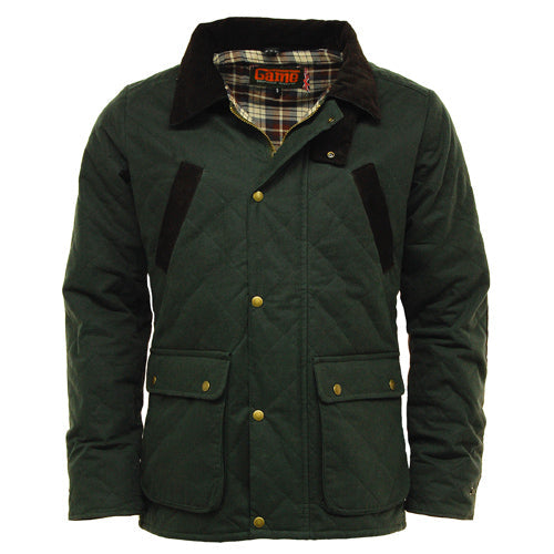 Game Oxford Quilted Wax Jacket - Mens