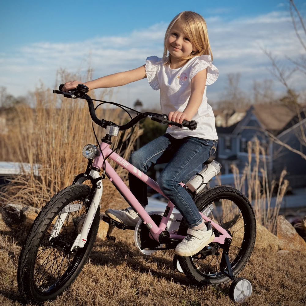 Glerc 18 Inch Kids Bike with Water Bottle - 4 Colour Options