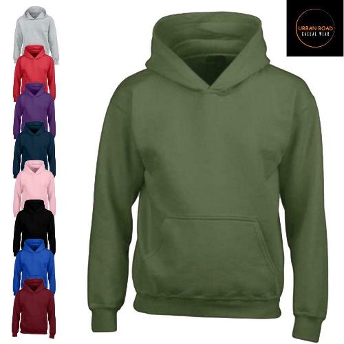 Kids Plain Hoodie - 9 colour options