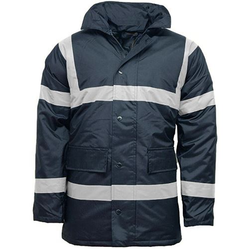 Hi vis waterproof coat Mens HV302 parka jacket