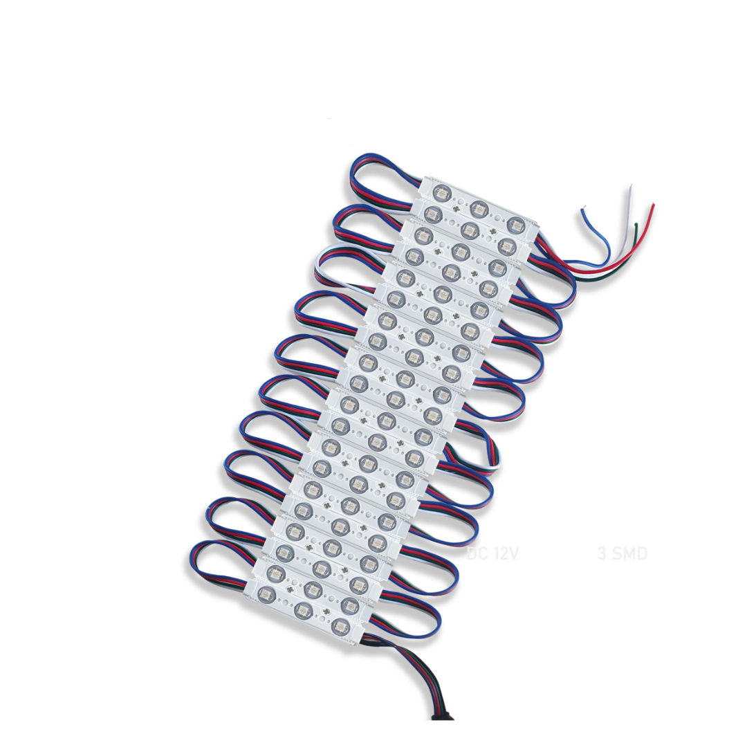 12V RGB LED Module strip Lights IP67 Waterproof - Indoor & Outdoor Use