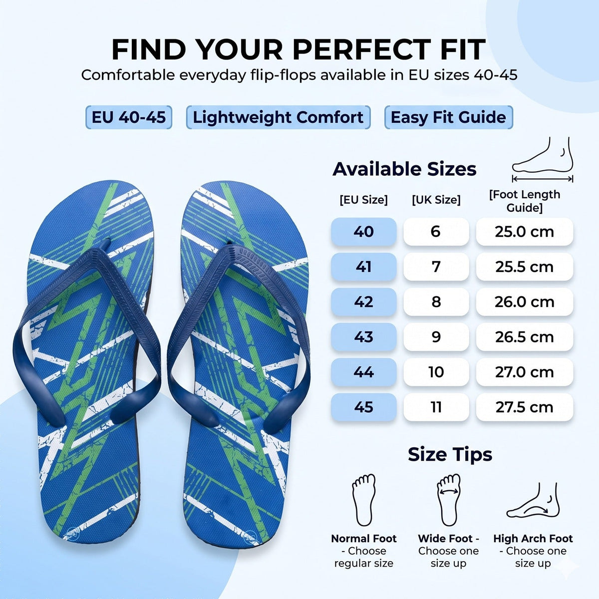 Unisex Flip Flops Lightweight Non-Slip