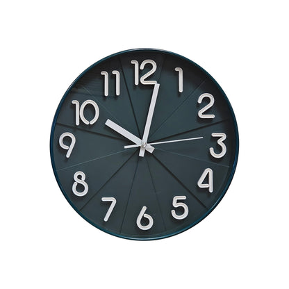 Round Creative Silent Wall Clock - 3 Colour Options