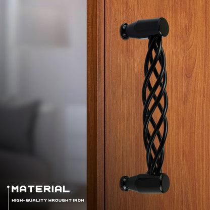 Matt Black 128mm Iron Cabinet Door Handles Drawers & Cupboards