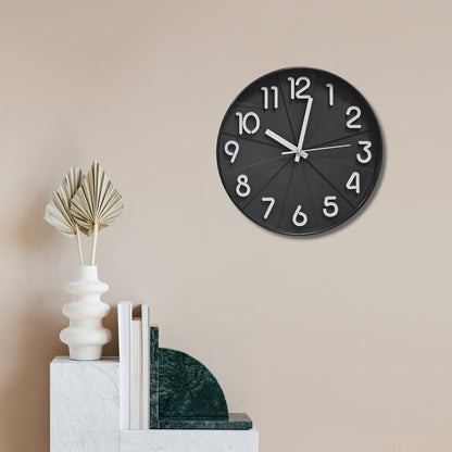 Round Creative Silent Wall Clock - 3 Colour Options