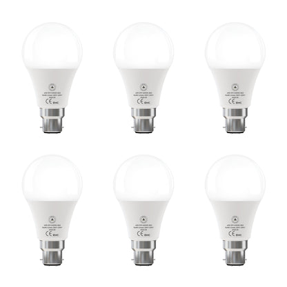 LED Cool White 6400K Non Dimmable E27 / B22 - Pack of 6