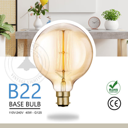 Vintage Edison B22 LED Filament Bulb - Dimmable