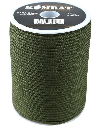 ParaCord 3mm on 100m Reel - 7 Colour Options