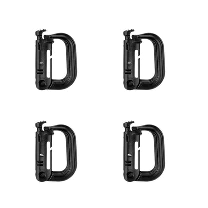 Tactical Molle D Clips - Pack of 4
