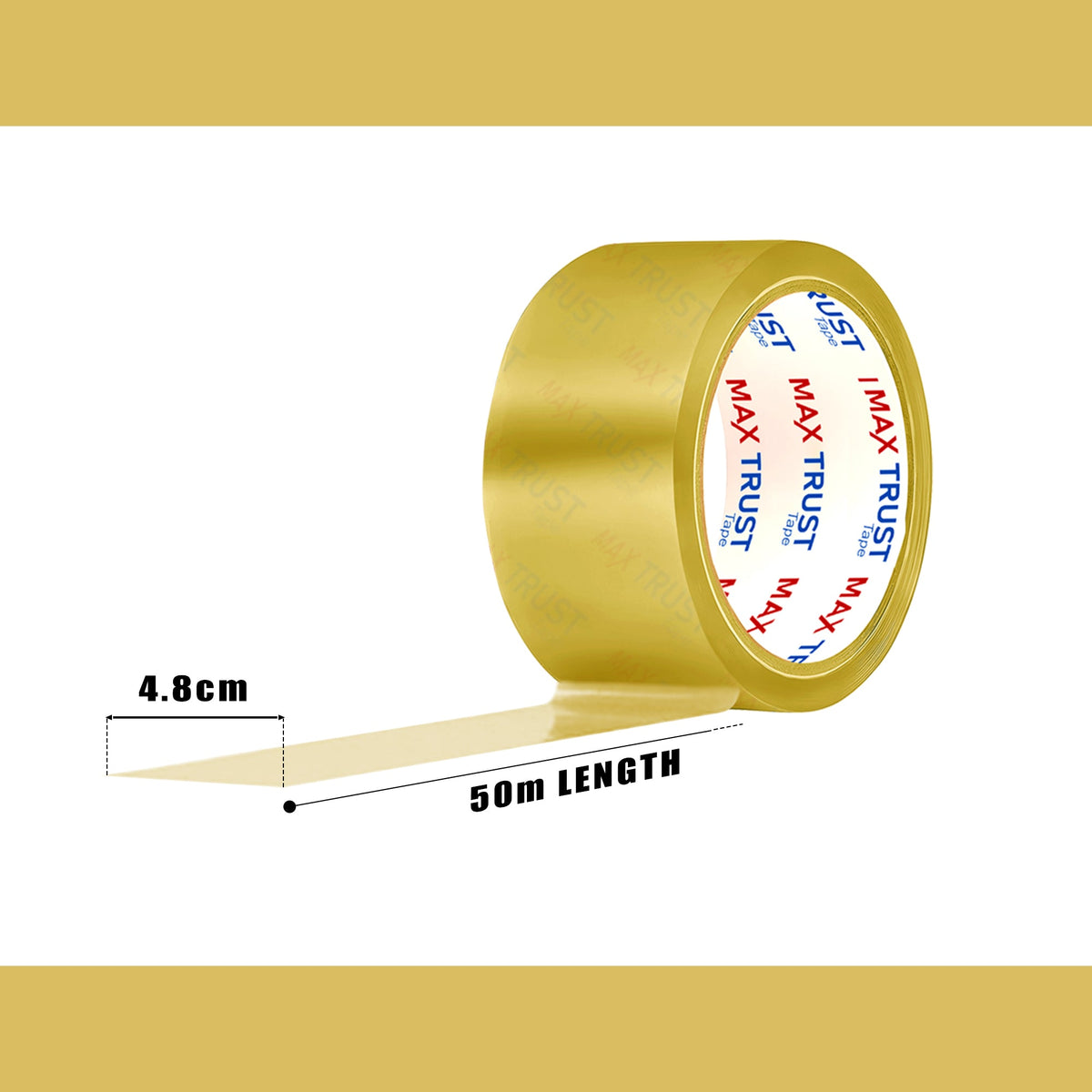 Heavy Duty Clear Packing Tape - 4.8cm x 50m