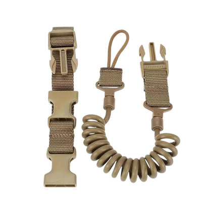 Tactical Airsoft Pistol Lanyard Coil