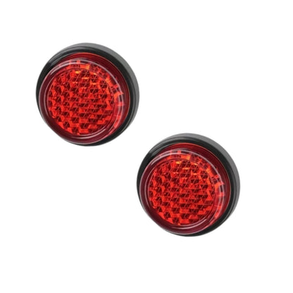 Round Red Self-adhesive Reflectors