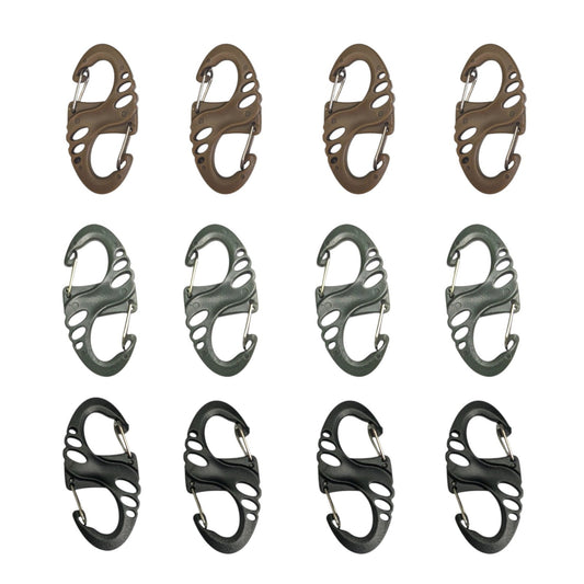 Tactical Molle Spring 'S' Clips - Pack of 4