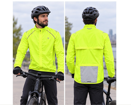 Proviz Mens Nightrider LITE Hi-Vis Cycling Jacket - Yellow