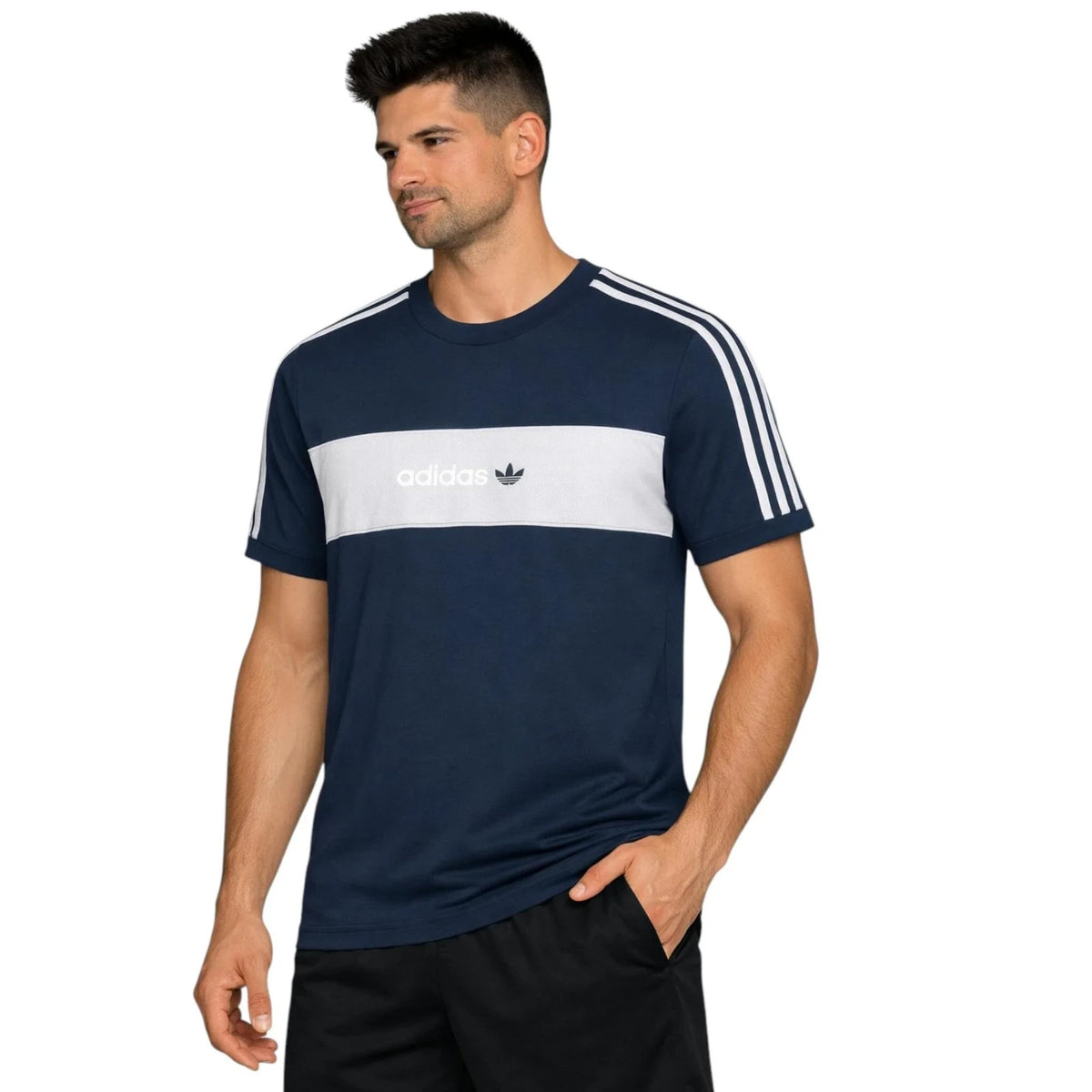 Adidas Hamburg T-Shirt Blue/Grey