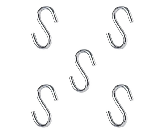 Small S Hooks - Pack of 5