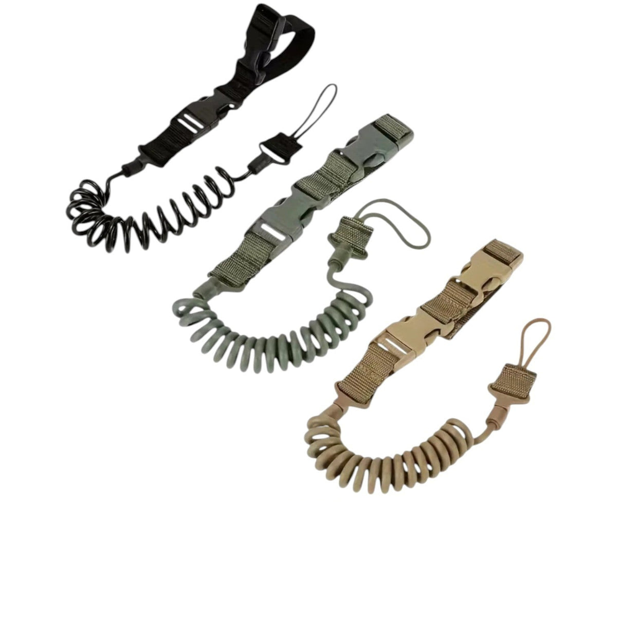 Tactical Airsoft Pistol Lanyard Coil