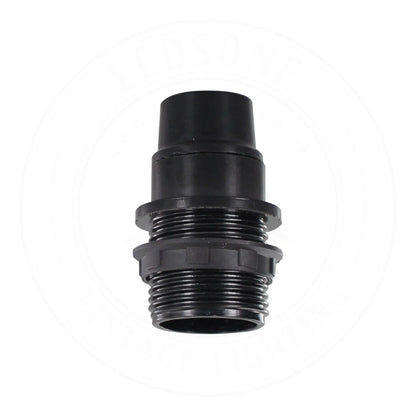 E14 Socket Bulb Holder Edison Black Plastic - Pack of 3