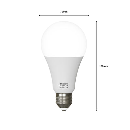 LED E27 A60 GLS 15W (100W Equ) Warm White 2700K Non Dimmable