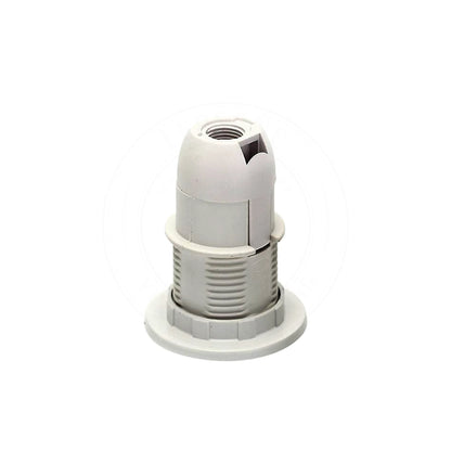 E14 Socket Bulb Holder Edison White Plastic - Pack of 3