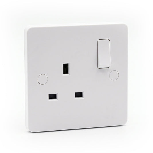 13A Switched Socket White, 1 Gang, 2 Gang & USB