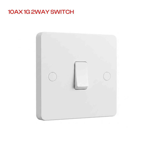 2 Way White Light Switches – 250V AC - 1, 2 & 3 Gang