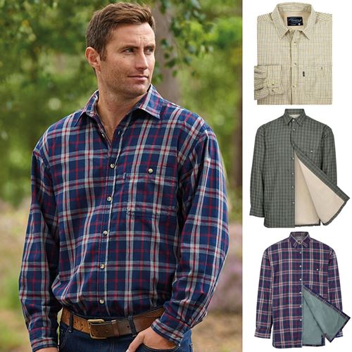 Champion Country Mens Fleece Lined Check Shirt