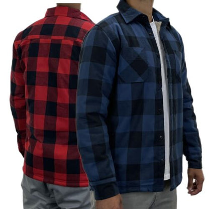 Mens Sherpa Fleece Lined Work Shirt