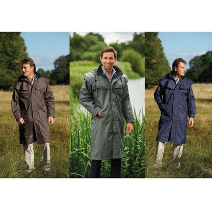 Mens Champion Highgrove Waterproof Long Coat - 3 Colour Options