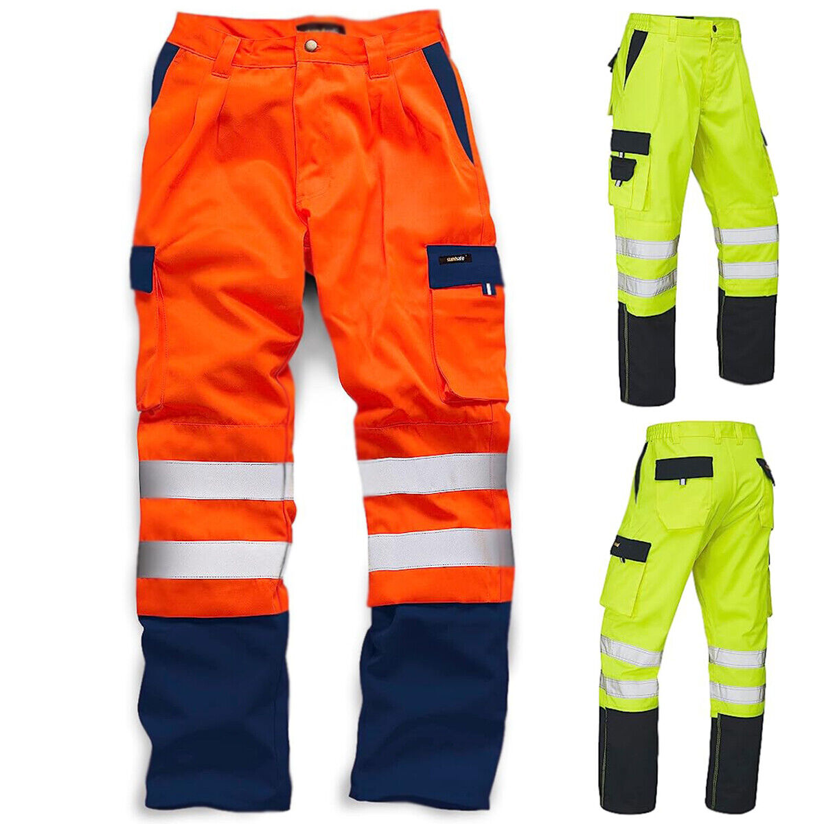 Hi Vis Polycotton Work Trousers - HV039