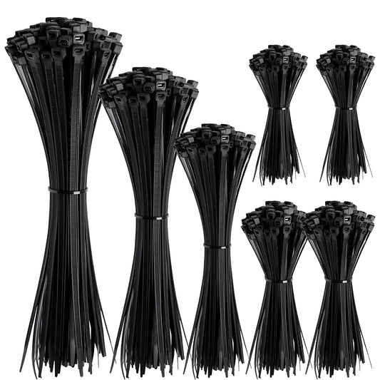 100x Heavy Duty Nylon Cable Ties - Self Locking