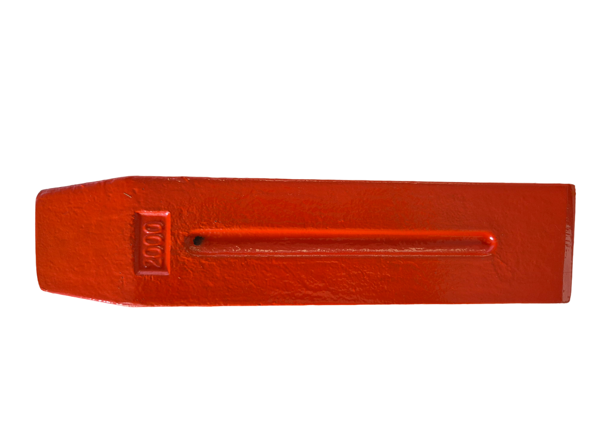 Red Steel Log Splitting Wedge, 2kg