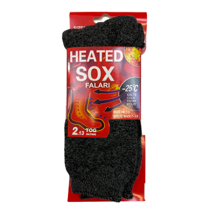 Mens Heated Thermal Socks - Pack of 3