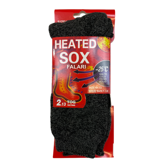 Mens Heated Thermal Socks - Pack of 3