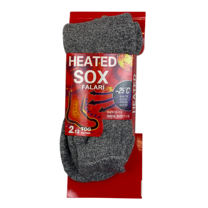 Mens Heated Thermal Socks - Pack of 3