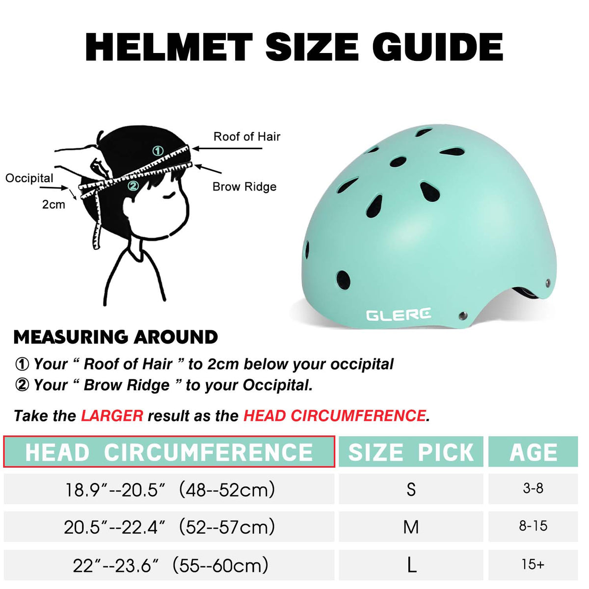 Glerc Kids Bike Helmet - 7 Colour Options