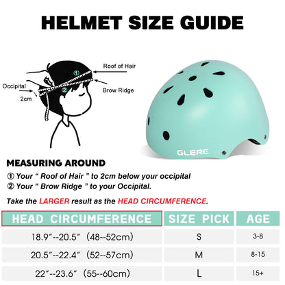 Glerc Kids Bike Helmet - 7 Colour Options