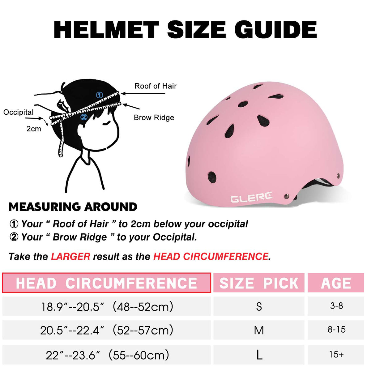Glerc Kids Bike Helmet - 7 Colour Options
