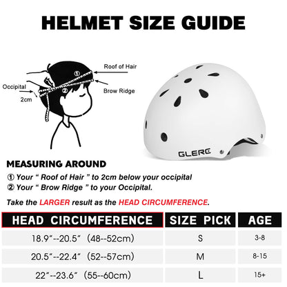 Glerc Kids Bike Helmet - 7 Colour Options