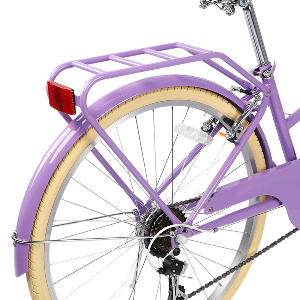 Glerc 24 Inch Beach Cruiser Hybrid Kids Bike Missy - 6 Colour Options