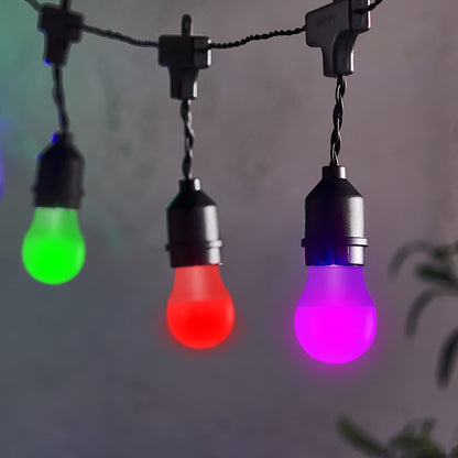 1x 4W LED E27 Coloured Golf Ball Bulb Party Decor Lighting