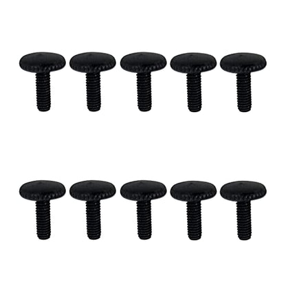 10x Knurled Thumb Screws Fully Threaded Fasteners - 5 Colour Options