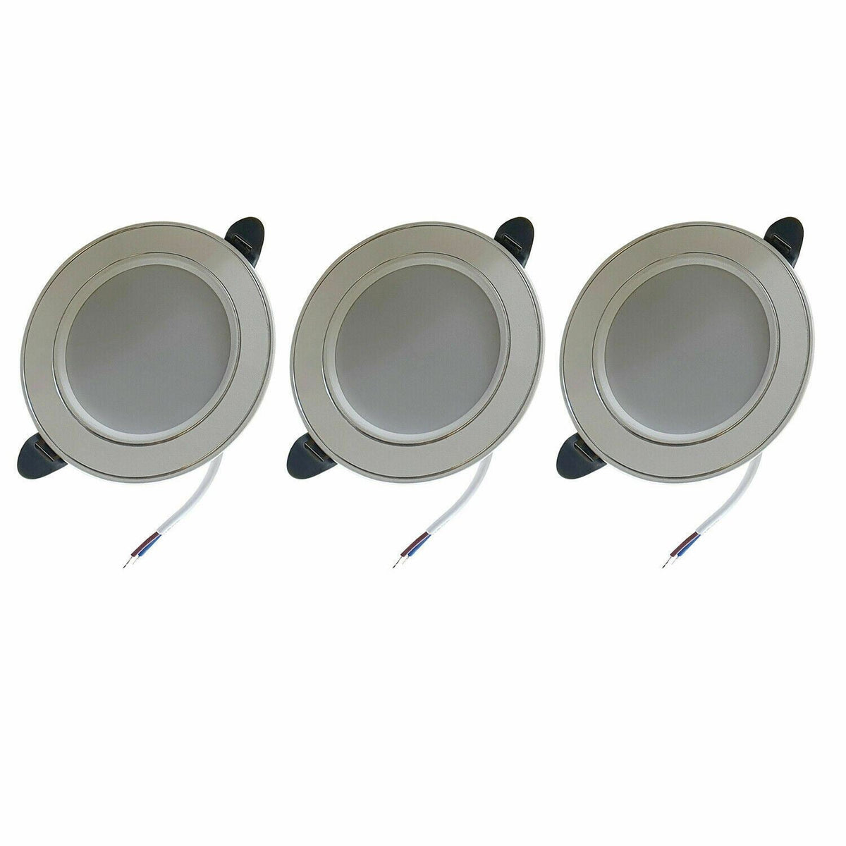 5W Recessed Round LED Panel Downlight 6000K Light Pack 1/3/5/10