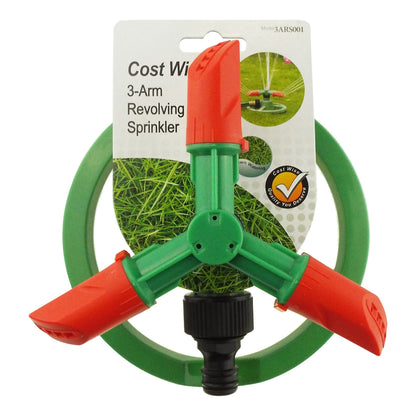 3-Arm Rotating Garden Sprinkler