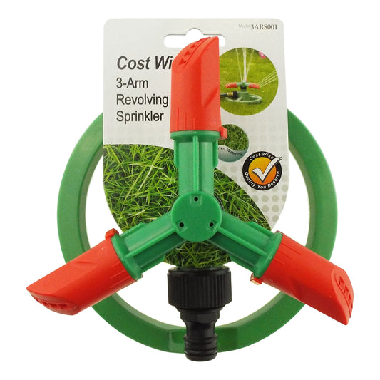 3-Arm Rotating Garden Sprinkler