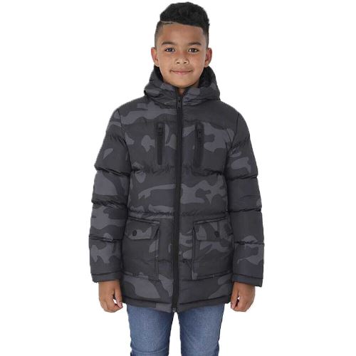 Boys Brave Soul Oakwood Camo Padded Coat