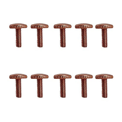 10x Knurled Thumb Screws Fully Threaded Fasteners - 5 Colour Options