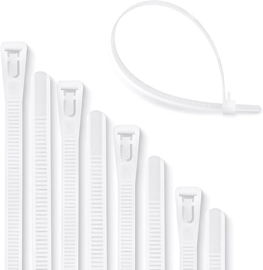 100x Heavy Duty Reusable Nylon Cable Ties  200 x 3.6 mm