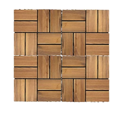 Composite Decking Tiles 30cm - Wooden Look